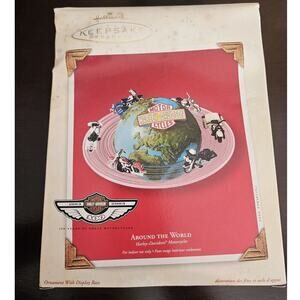 Hallmark Keepsake Ornament 2003 Harley Davidson Around The World Motorcycle